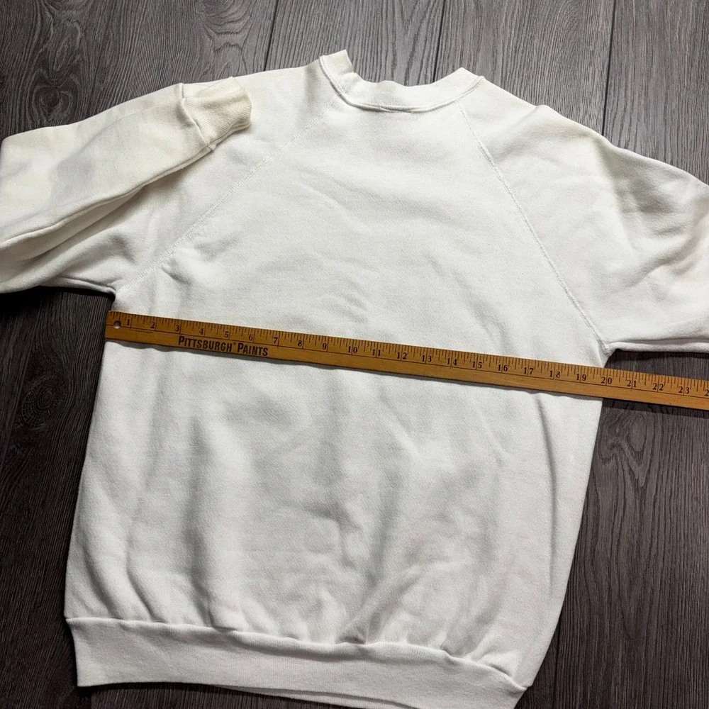 Vintage Disney Mickey's 60th Birthday Large Sweatshirt 1928-1988 White USA Made - Picture 8 of 9